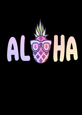 Funny pineapple with