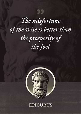 The misfortune of the wise