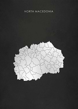North Macedonia Map
