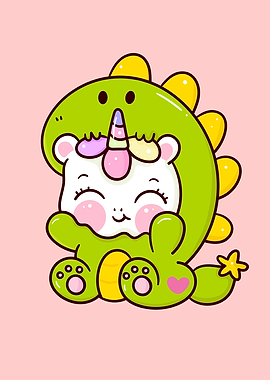 Cute Baby Unicorn In