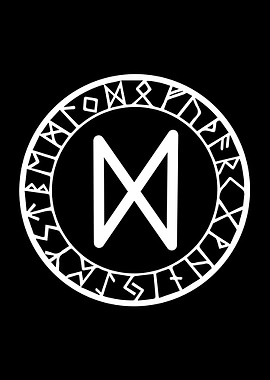 Viking Runes Living Room