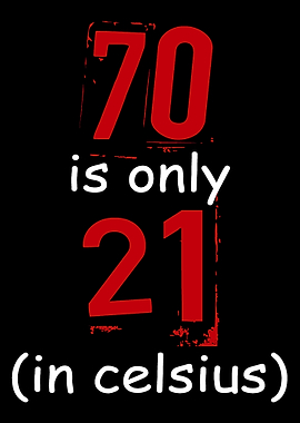 70 Is 21 Celsius 70 years