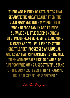 Alex Ferguson Quotes