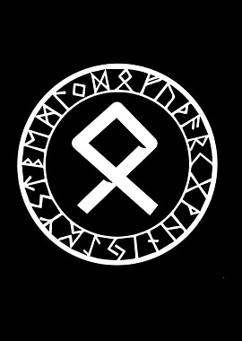 Viking Runes Living Room