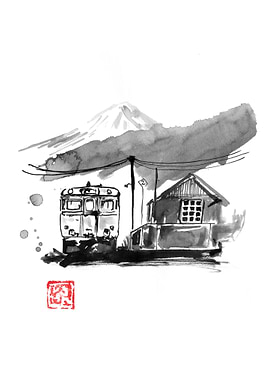 japanese train station