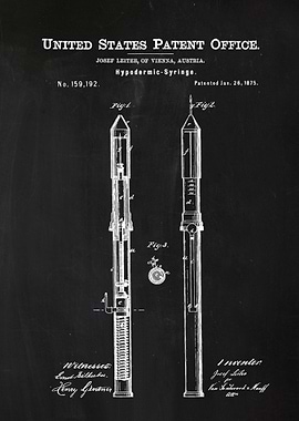 63 Hypodermic Syringe Pat