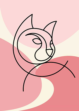 Cat Line Art