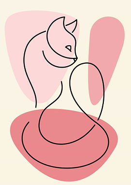 Cat Line Art