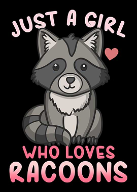 Raccoon Kawaii Raccoon Lov