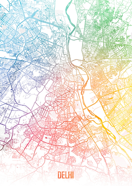 Delhi map
