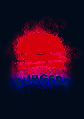 burger fast food smoky