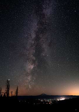 Mt Adams and the Milky Way