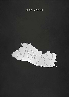 Silver El Salvador Map