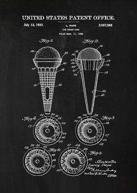 67 Ice Cream Cone Patent