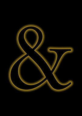 and symbol glow gold