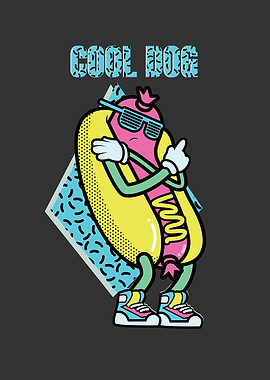 COOL DOG 90s RETRO HOT DOG