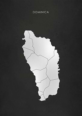 Silver Dominica Map