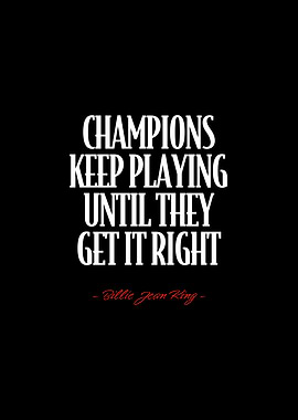 Billie Jean King Quote