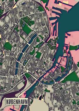 Copenhagen Pop Art Map