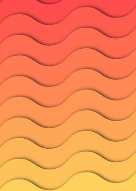 Modern Orange wave