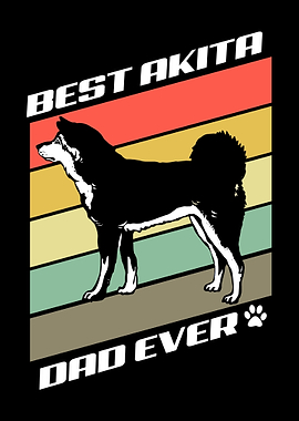 Akita Best Dad Living Room