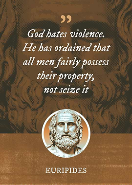 God hates violence He has