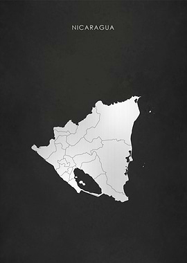 Silver Nicaragua Map