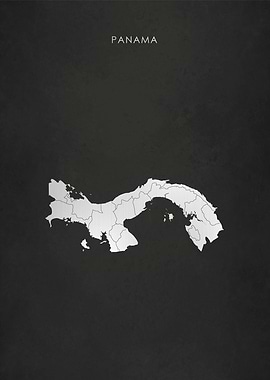 Silver Panama Map