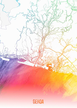 Genoa map