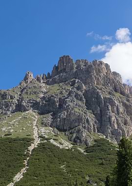 rocky mountain and cloudy