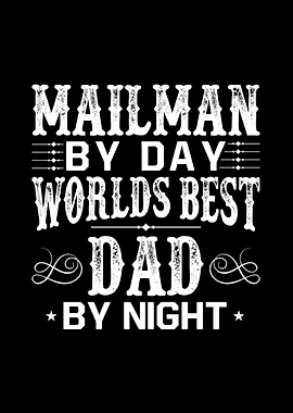 Mailman Best Dad Postman