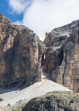 rocky mountain and cloudy