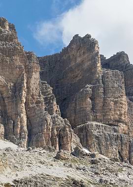 rocky mountain and cloudy