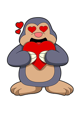Mole Love Heart