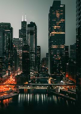 Skyscraper fog New York