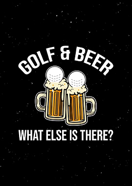 Funny Golf Player Wall Art