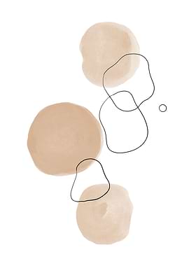 Minimal Circles Line Art 3