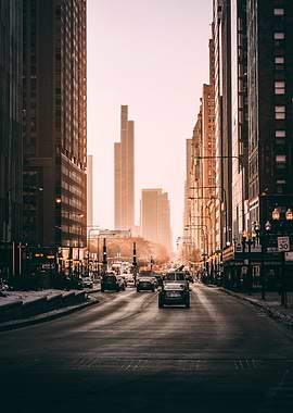 Autumn New York Skyscraper