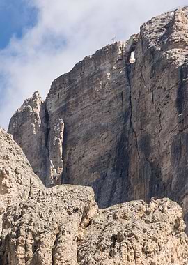 rocky mountain and cloudy