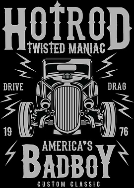 Hotrod Maniac Car Logo