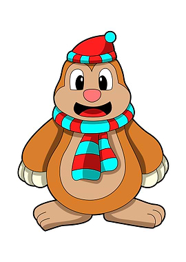 Mole Scarf Bobble hat