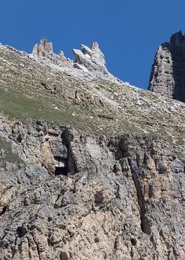 rocky mountain and cloudy