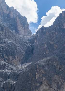 rocky mountain and cloudy