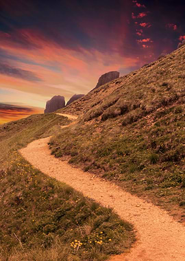 street in the mountain