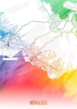 Honolulu map