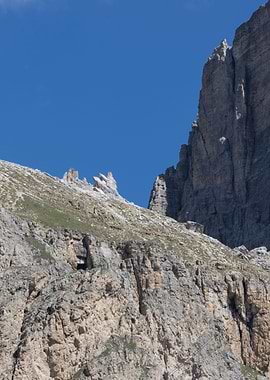 rocky mountain and cloudy