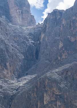 rocky mountain and cloudy