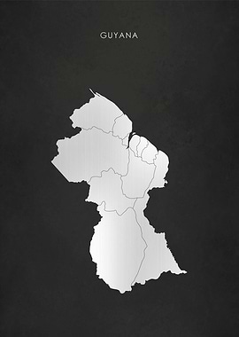 Silver Guyana Map