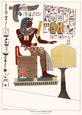 egyptian mural