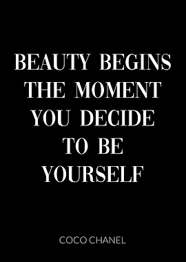 Coco Chanel Quote Yourself